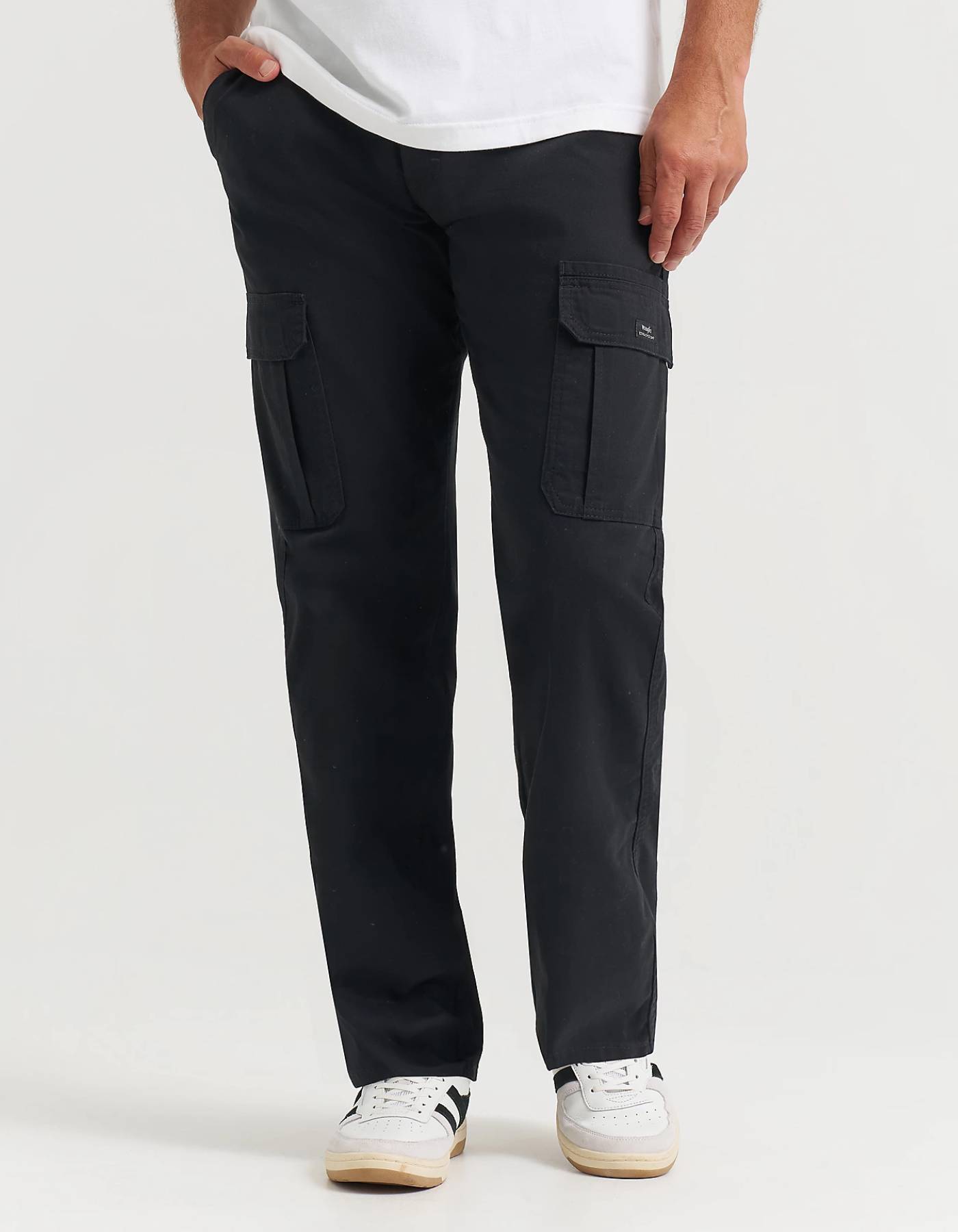 Wrangler Mens Relaxed Fit Flex Cargo Pant Black
